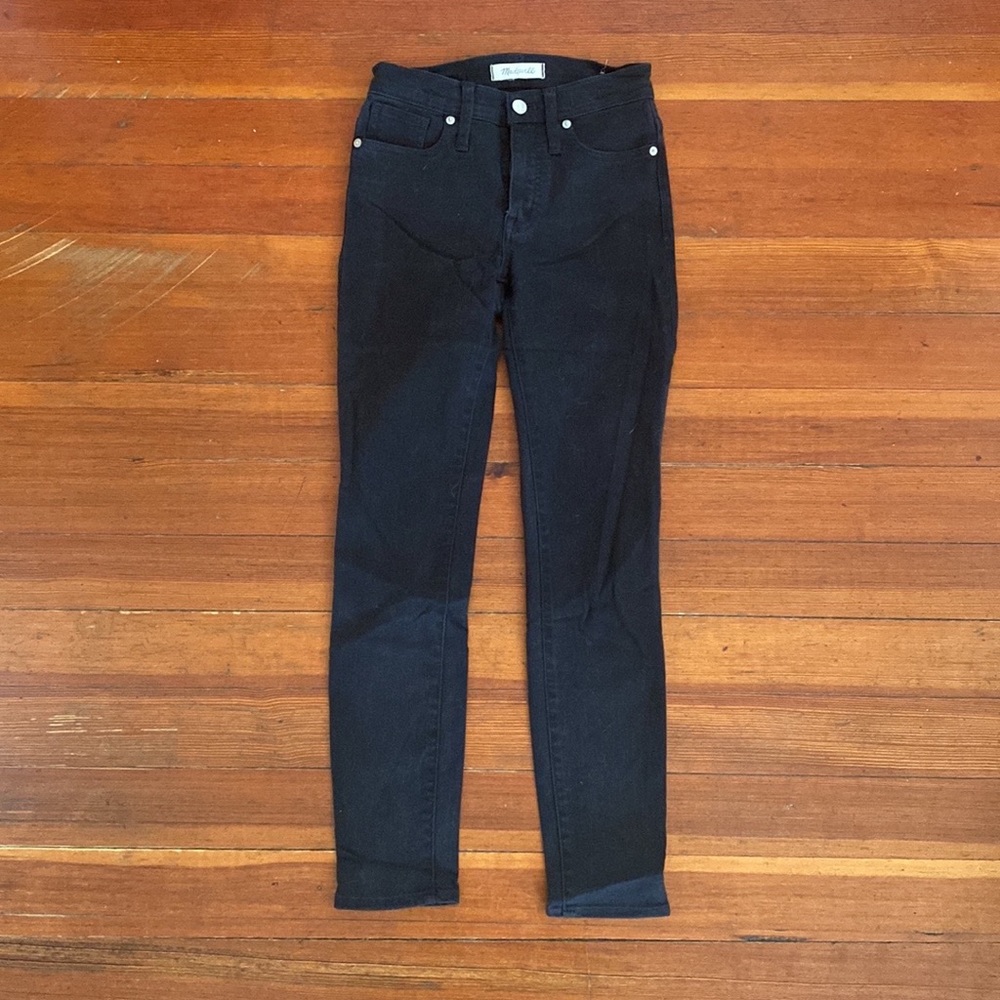High Rise Black Madewell Skinny Jeans, Size 23